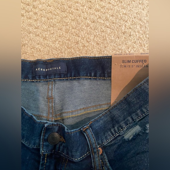 Men's Blue Denim Shorts - Picture 4 of 4